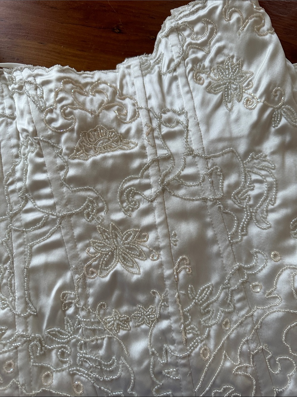 NWT FOR LOVE AND LEMONS OLEA EMBROIDERED CORSET CREAM MINI DRESS - Picture 6 of 10